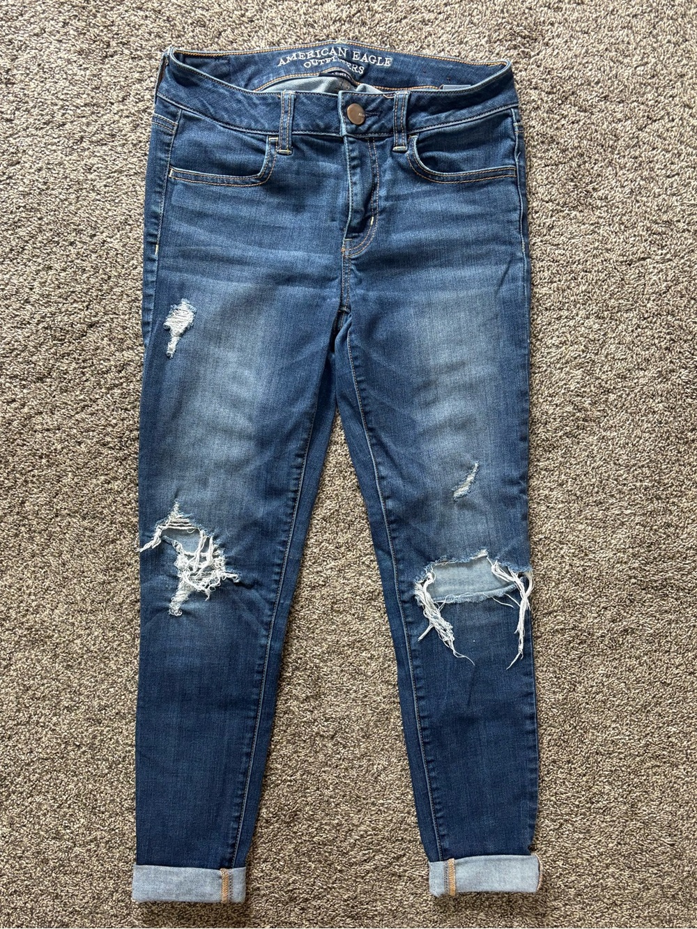 American Eagle Women's Distressed Skinny Jeggings